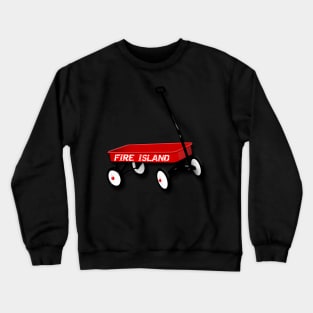 Fi Ny Fire Island Red Wagon Ocean Beach Es Grove Kismet Crewneck Sweatshirt